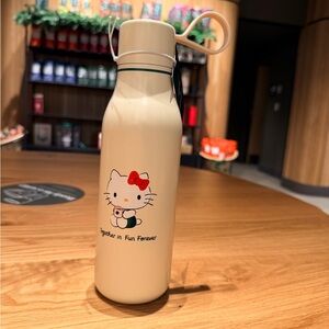 Starbucks Cream Hello Kitty Bottle